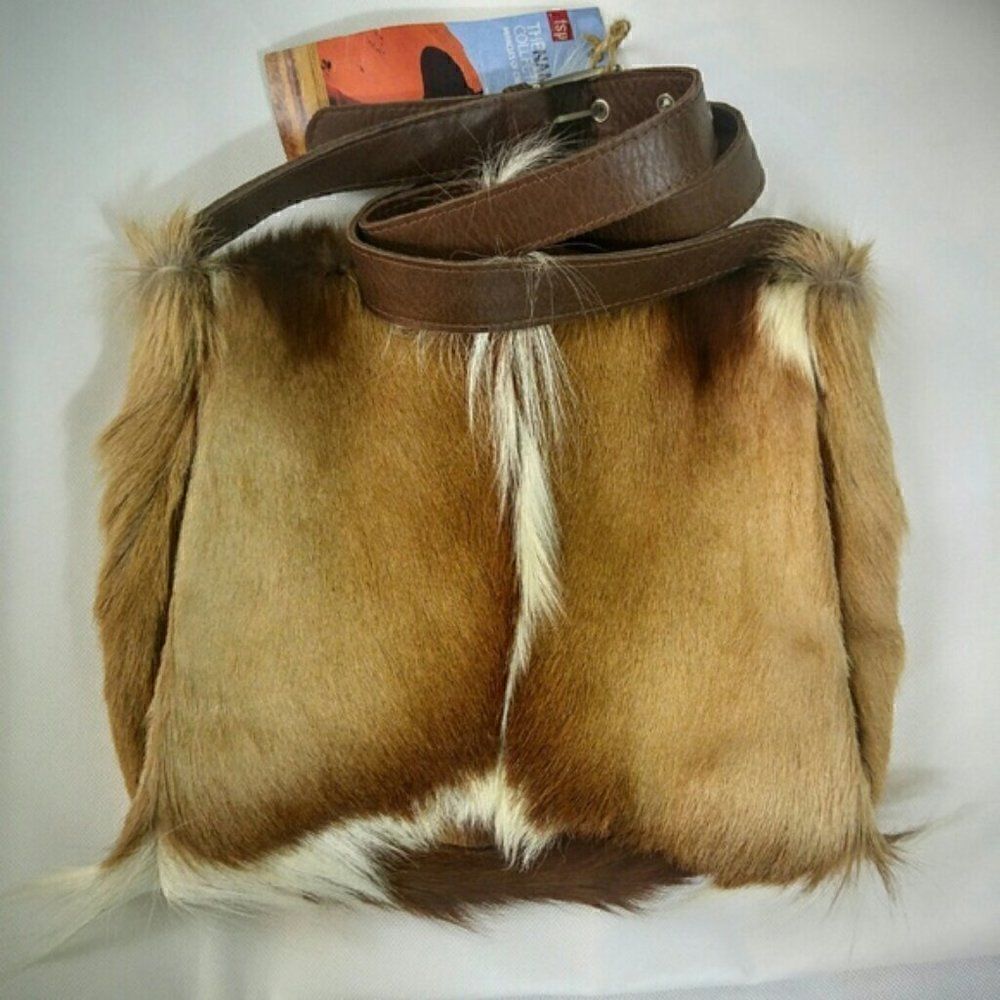 New FSP Collection Springbok Hazelnut Handbag - Picture 2 of 8